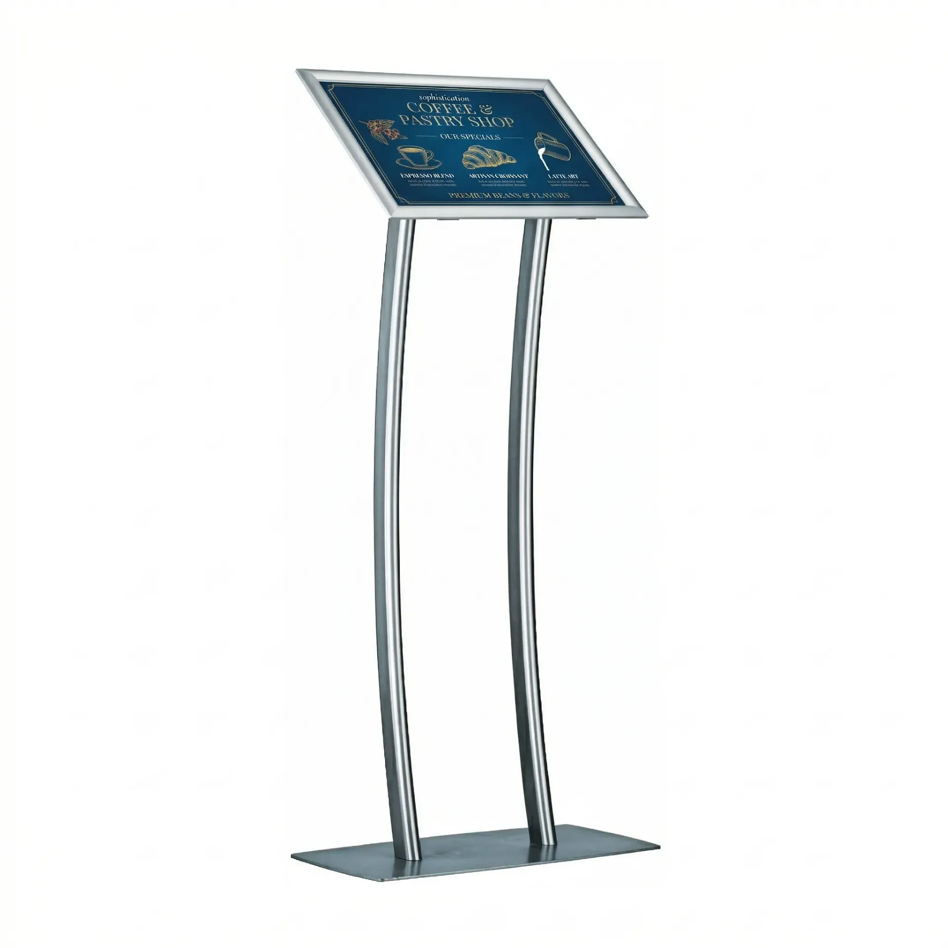 Double Legged Inclined Information Board