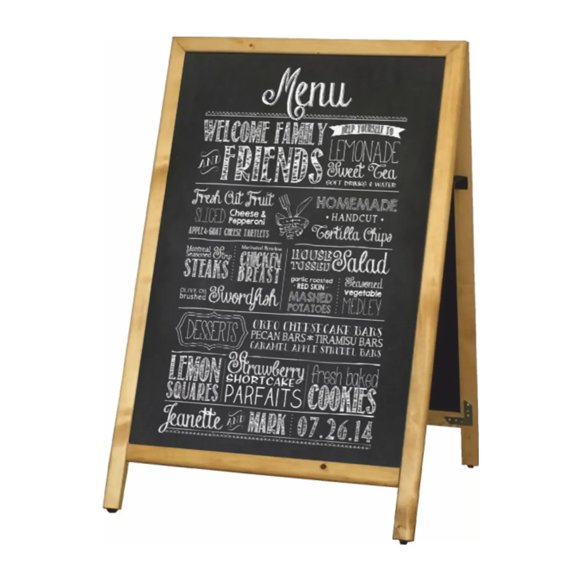 Sliding A-Board Whiteboard